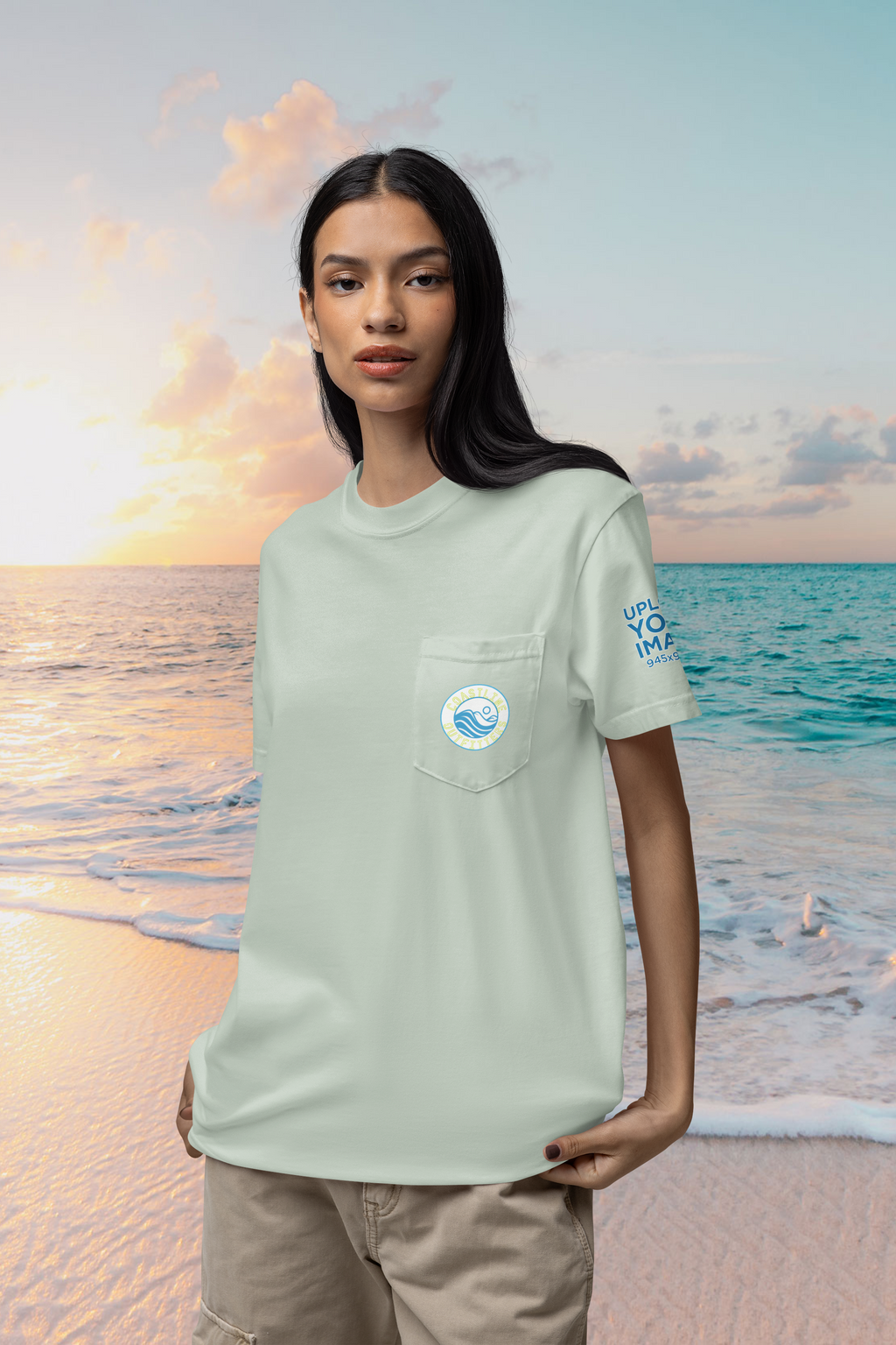 High Tides & Good Vibes Pocket T-Shirt